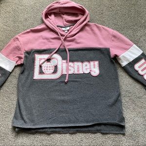Walt Disney World hoodie. Gray and pink, size XL